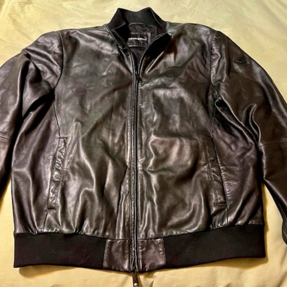 emporio armani lamb leather jacket - メルカリ 2010s EMPORIO SRMANI